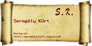 Seregély Kürt névjegykártya